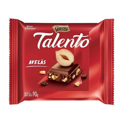 Chocolate Talento Avelãs Garoto 90g (Vermelho)