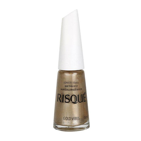 Esmalte Gold Vibes Efeito Metálico Risqué 8ml